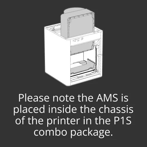 Multi-Color Support 16 Colors Bambu Lab P1S 3D Printer P1S combo 3D with AMS Enclosed-body for high-temperature